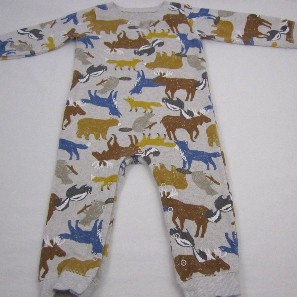 Fall Jumpsuit size 24 months Forest Animals
